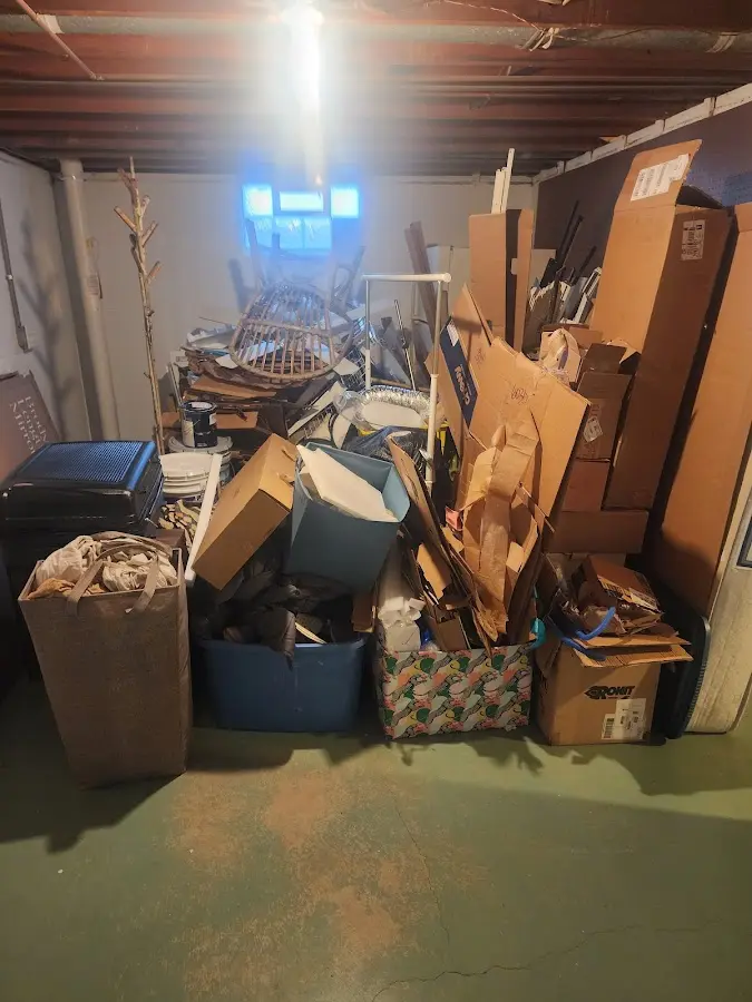 Roll-off dumpster container at job site for 15 Yard Dumpster Rental in Silsbee